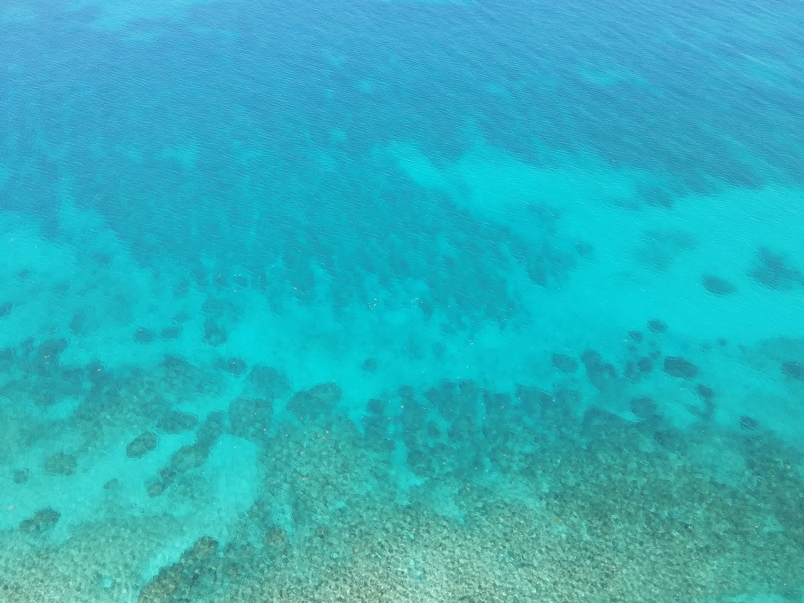 Turquoise Caribbean water off Negril's West End